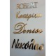 Ονόματα από Χρυσό Plexiglass Καθρέφτη