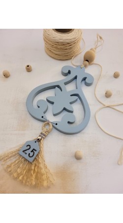 Κρεμαστό Γούρι Παραδοσιακό Περίτεχνο motif σχ.1