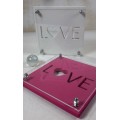 Sous-verres  από ξύλο +Plexiglass