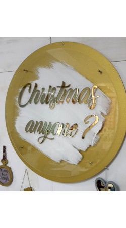 ΞΥΛΙΝΟ ΕΠΟΧΙΑΚΟ ΔΙΑΚΟΣΜΗΤΙΚΟ TABLEAU ΑΠΟ ΞΥΛΟ ΚΑΙ PLEXIGLASS