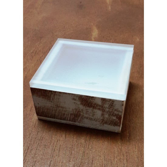 Τετράγωνο vintage ντεκαπέ μεκαπάκι από plexiglass αμμοβολής