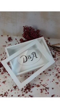 Μεγάλο  παρ/μο με μονογράμματα + διάφανο plexiglass
