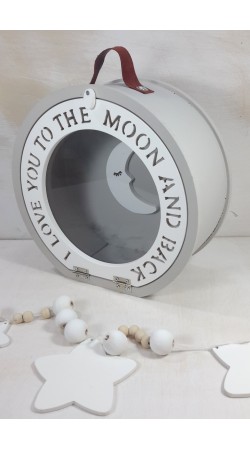 Βαλιτσάκι “I love you to the moon” με plexiglass