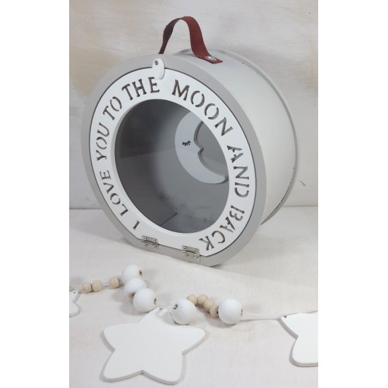 Βαλιτσάκι “I love you to the moon” με plexiglass