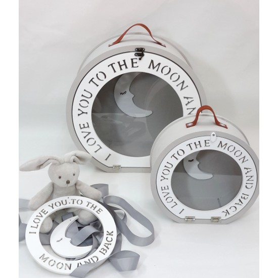Βαλιτσάκι “I love you to the moon” με plexiglass
