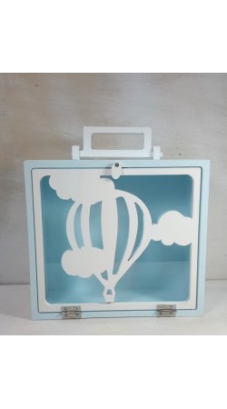 Βαλιτσάκι  «Αερόστατο στον ουρανό» με plexiglass