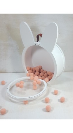 Βαλιτσάκι  λαγουδάκι  με plexiglass