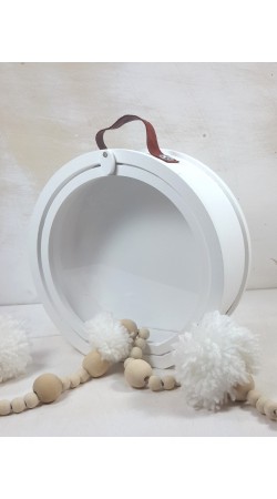Βαλιτσάκι  στρογγυλό   με plexiglass