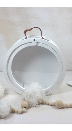 Βαλιτσάκι  στρογγυλό   με plexiglass