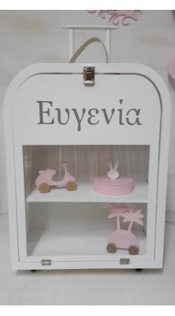 Βαλίτσα Τροχήλατη με Plexiglass