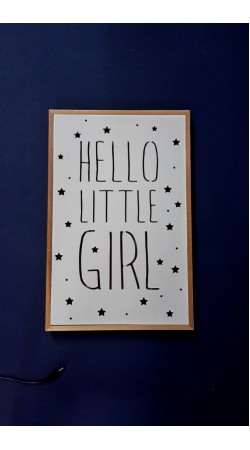 Κάδρο "HELLO LITTLE GIRL"