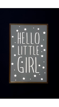 Κάδρο "HELLO LITTLE GIRL"
