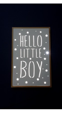 Κάδρο "HELLO LITTLE BOY"
