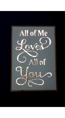 Κάδρο "All Of Me Loves All Of You"