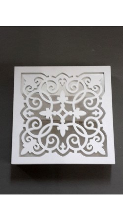 Κουτί Ευχών Με Περίτεχνο Καπάκι Και Plexiglass Καθρέφτη