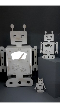 Robot-Ραφιέρα Τροχήλατη Φωτιζόμενη