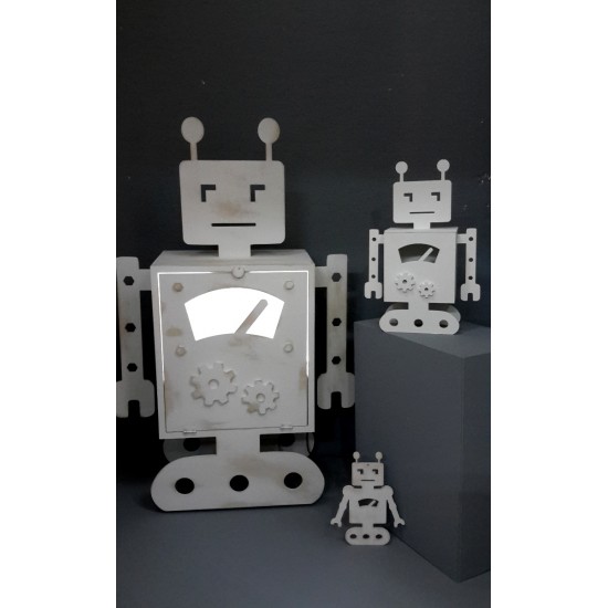 Robot-Ραφιέρα Τροχήλατη Φωτιζόμενη