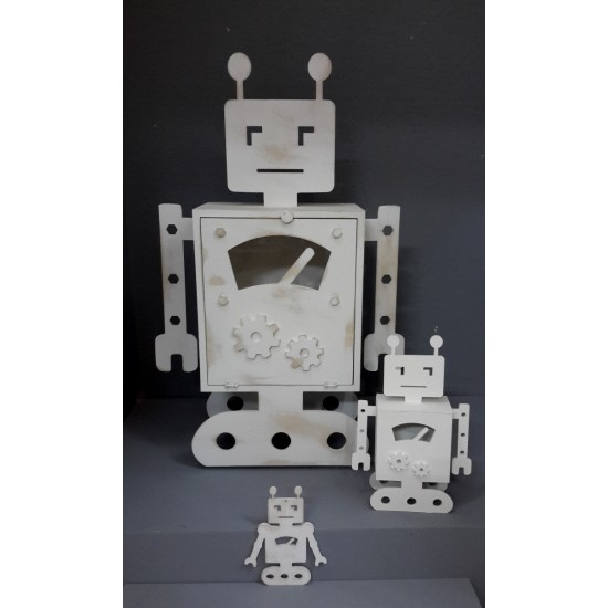 Robot-Ραφιέρα Τροχήλατη Φωτιζόμενη