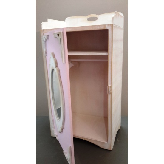 Ντουλαπίτσα Δίχρωμη με Plexiglass Καθρέφτη