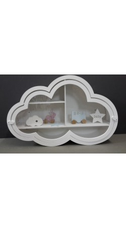 Σύννεφο Ραφιέρα με Καπάκι από Ξύλο +Plexiglass
